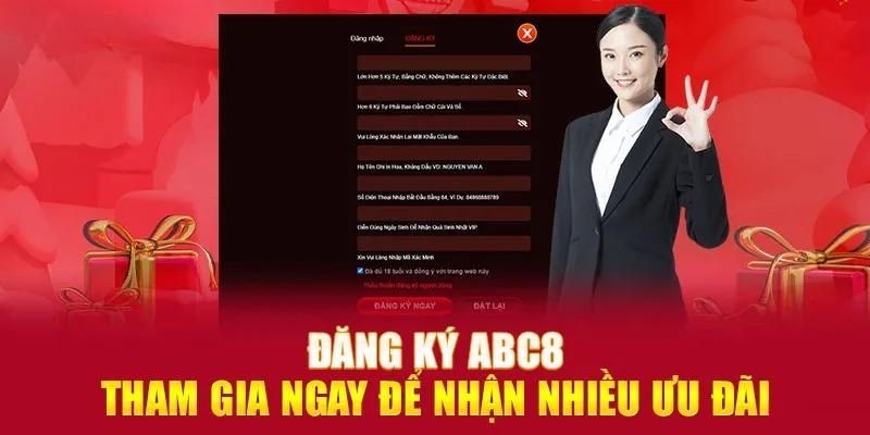 Nhiều khuyến mãi hấp dẫn khi khi đăng ký tài khoản ABC8