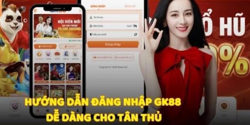 Từng bước truy cập tài khoản game đơn giản tại GK88